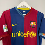 Shop 2006/07 BARCELONA RONALDINHO #10 HOME SHIRT (M) NIKE, classic football shirts, vintage football shirts & retro soccer jerseys at Cult Kits