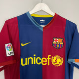 Shop 2006/07 BARCELONA RONALDINHO #10 HOME SHIRT (M) NIKE, classic football shirts, vintage football shirts & retro soccer jerseys at Cult Kits