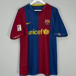 Shop 2006/07 BARCELONA RONALDINHO #10 HOME SHIRT (M) NIKE, classic football shirts, vintage football shirts & retro soccer jerseys at Cult Kits
