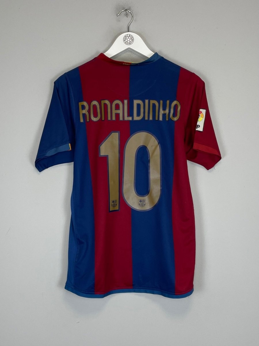 2006/07 BARCELONA RONALDINHO 10 HOME SHIRT (S) NIKE - Cult Kits - Small - Buy Vintage Football Shirts, Authentic Retro Football Shirts For Sale, Classic Football Shirts & Soccer Jersey