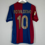 2006/07 BARCELONA RONALDINHO 10 HOME SHIRT (S) NIKE - Cult Kits - Small - Buy Vintage Football Shirts, Authentic Retro Football Shirts For Sale, Classic Football Shirts & Soccer Jersey