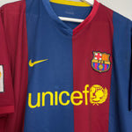 Shop 2006/07 BARCELONA RONALDINHO #10 HOME SHIRT (XL) NIKE, classic football shirts, vintage football shirts & retro soccer jerseys at Cult Kits