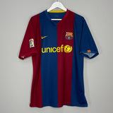 Shop 2006/07 BARCELONA RONALDINHO #10 HOME SHIRT (XL) NIKE, classic football shirts, vintage football shirts & retro soccer jerseys at Cult Kits
