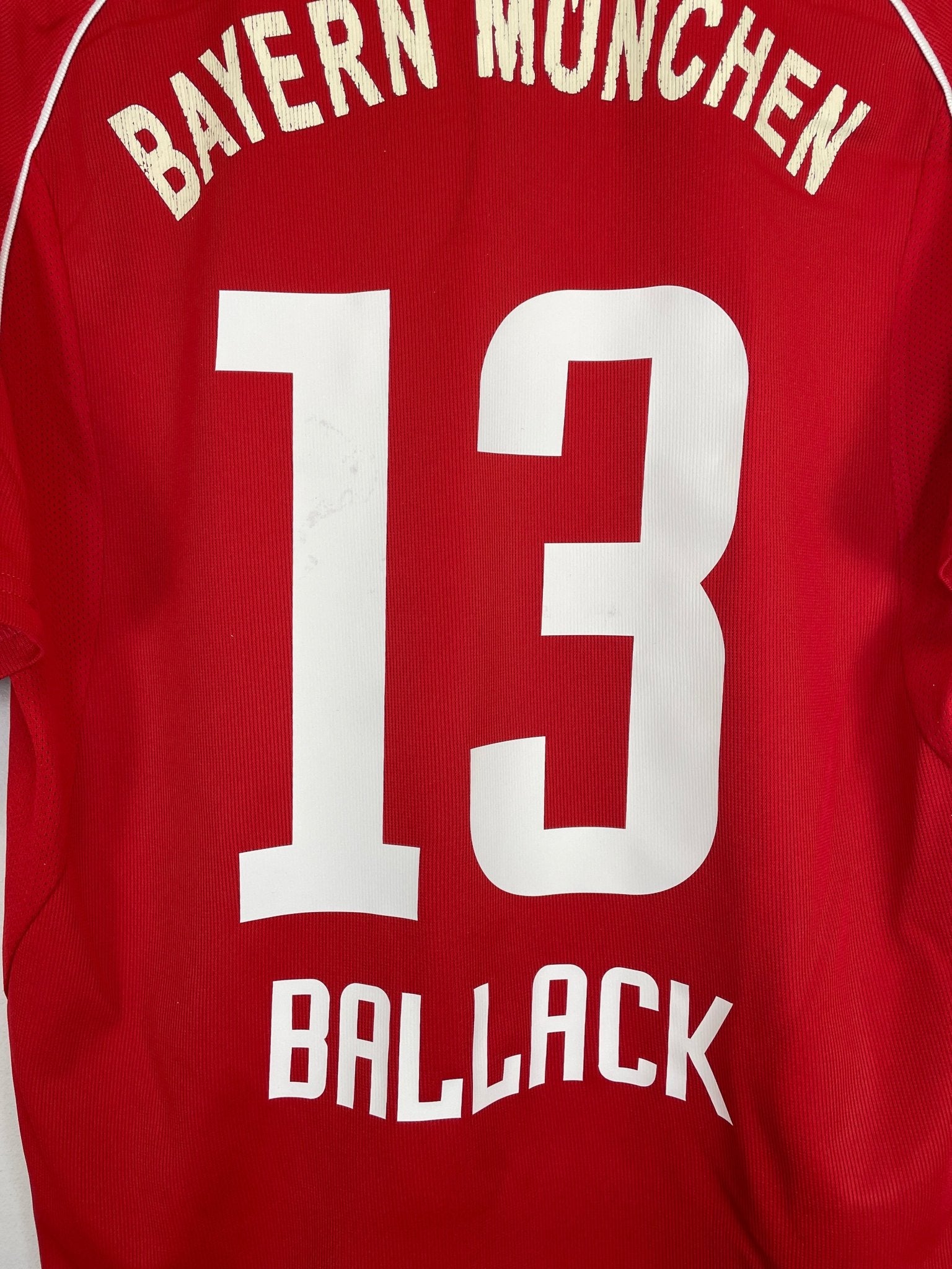Shop 2006/07 BAYERN MUNICH BALLACK #13 HOME SHIRT (S) ADIDAS, classic football shirts, vintage football shirts & retro soccer jerseys at Cult Kits