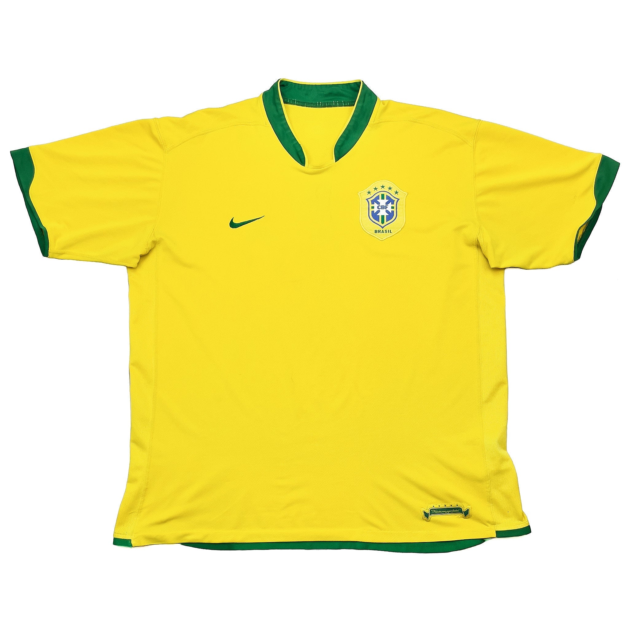 Buy 2006/07 Brazil Home Shirt (XL) Nike ~ Free worldwide shipping ~ Authentic Vintage Football Shirts from Cult Kits