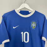 Shop 2006/07 BRAZIL RONALDINHO #10 AWAY SHIRT (L) NIKE, classic football shirts, vintage football shirts & retro soccer jerseys at Cult Kits