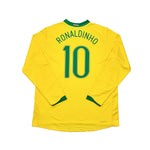 Buy 2006/07 Brazil Ronaldinho 10 L/S Home Shirt (XL) Nike ~ Free worldwide shipping ~ Authentic Vintage Football Shirts from Cult Kits
