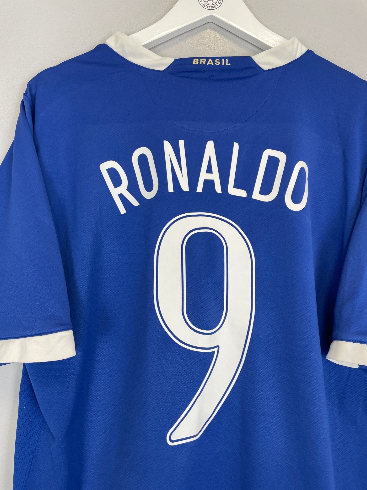 Shop 2006/07 BRAZIL RONALDO #9 AWAY SHIRT (L) NIKE, classic football shirts, vintage football shirts & retro soccer jerseys at Cult Kits