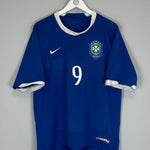 Shop 2006/07 BRAZIL RONALDO #9 AWAY SHIRT (L) NIKE, classic football shirts, vintage football shirts & retro soccer jerseys at Cult Kits