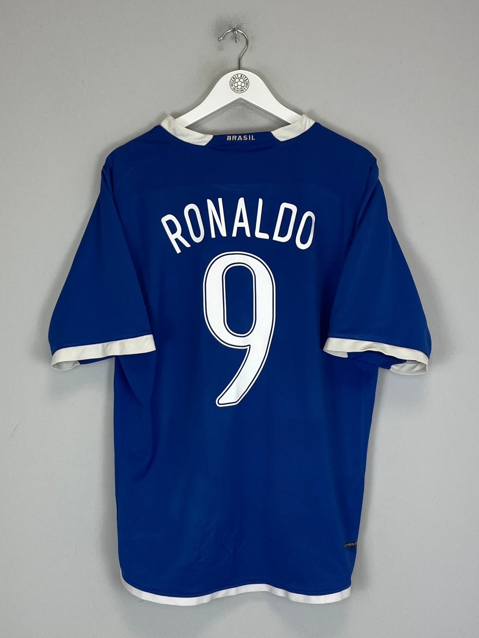 Shop 2006/07 BRAZIL RONALDO #9 AWAY SHIRT (L) NIKE, classic football shirts, vintage football shirts & retro soccer jerseys at Cult Kits