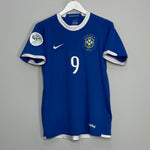 Shop 2006/07 BRAZIL RONALDO #9 AWAY SHIRT (S) NIKE, classic football shirts, vintage football shirts & retro soccer jerseys at Cult Kits