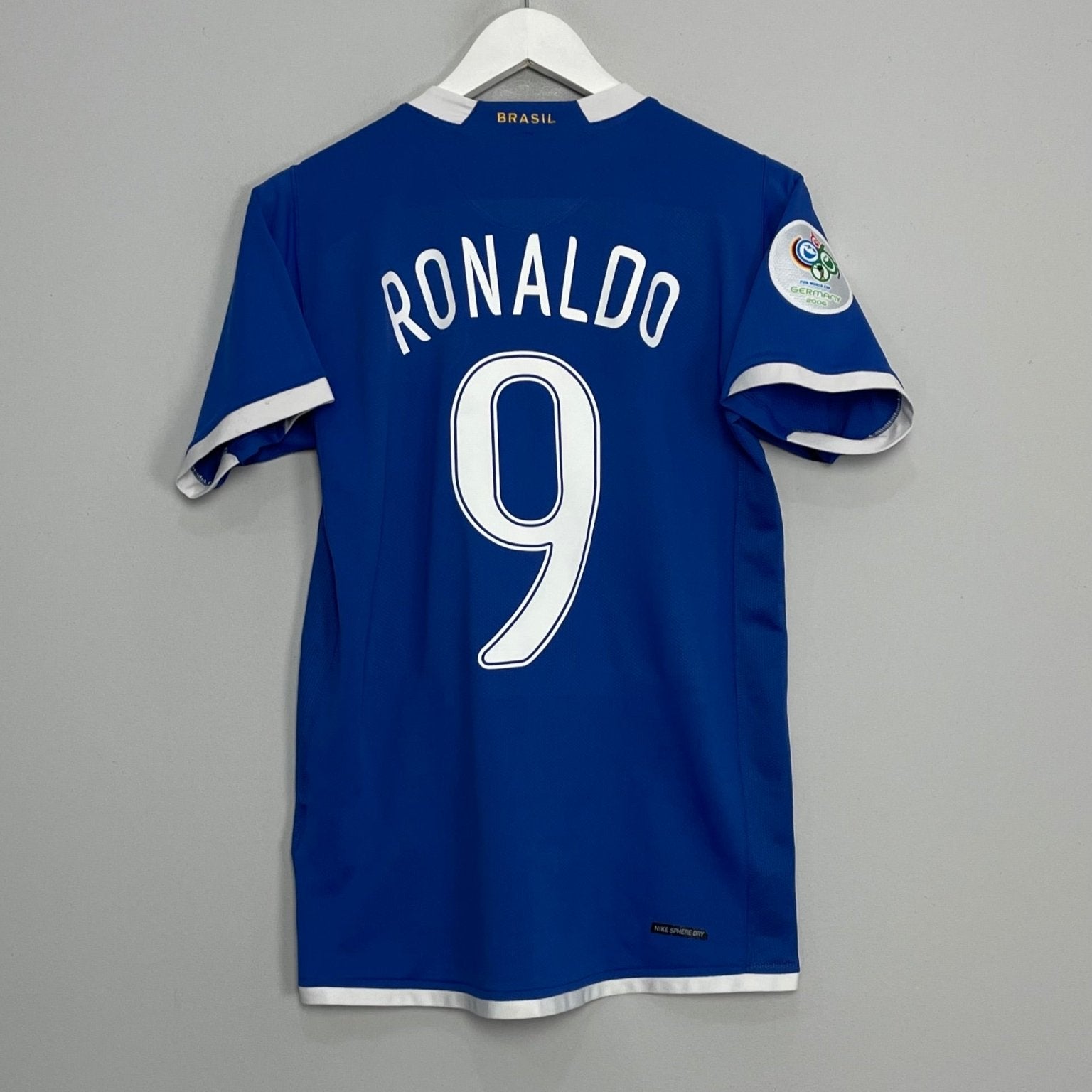 Shop 2006/07 BRAZIL RONALDO #9 AWAY SHIRT (S) NIKE, classic football shirts, vintage football shirts & retro soccer jerseys at Cult Kits