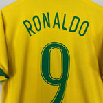 Shop 2006/07 BRAZIL RONALDO #9 HOME SHIRT (M) NIKE, classic football shirts, vintage football shirts & retro soccer jerseys at Cult Kits