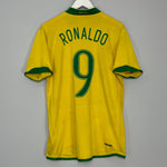 Shop 2006/07 BRAZIL RONALDO #9 HOME SHIRT (M) NIKE, classic football shirts, vintage football shirts & retro soccer jerseys at Cult Kits