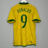 Shop 2006/07 BRAZIL RONALDO #9 HOME SHIRT (M) NIKE, classic football shirts, vintage football shirts & retro soccer jerseys at Cult Kits