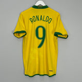 Shop 2006/07 BRAZIL RONALDO #9 HOME SHIRT (M) NIKE, classic football shirts, vintage football shirts & retro soccer jerseys at Cult Kits