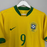 Shop 2006/07 BRAZIL RONALDO #9 HOME SHIRT (M) NIKE, classic football shirts, vintage football shirts & retro soccer jerseys at Cult Kits