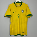 Shop 2006/07 BRAZIL RONALDO #9 HOME SHIRT (M) NIKE, classic football shirts, vintage football shirts & retro soccer jerseys at Cult Kits