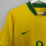 Shop 2006/07 BRAZIL RONALDO #9 HOME SHIRT (M) NIKE, classic football shirts, vintage football shirts & retro soccer jerseys at Cult Kits