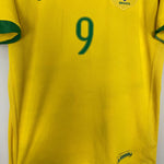 Shop 2006/07 BRAZIL RONALDO #9 HOME SHIRT (M) NIKE, classic football shirts, vintage football shirts & retro soccer jerseys at Cult Kits