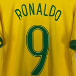 Shop 2006/07 BRAZIL RONALDO #9 HOME SHIRT (M) NIKE, classic football shirts, vintage football shirts & retro soccer jerseys at Cult Kits