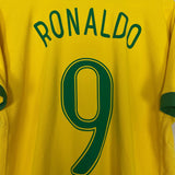 Shop 2006/07 BRAZIL RONALDO #9 HOME SHIRT (M) NIKE, classic football shirts, vintage football shirts & retro soccer jerseys at Cult Kits