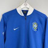 2006/07 BRAZIL TRACKSUIT TOP (M) NIKE - Cult Kits - Medium - Buy Vintage Football Shirts, Authentic Retro Football Shirts For Sale, Classic Football Shirts & Soccer Jersey