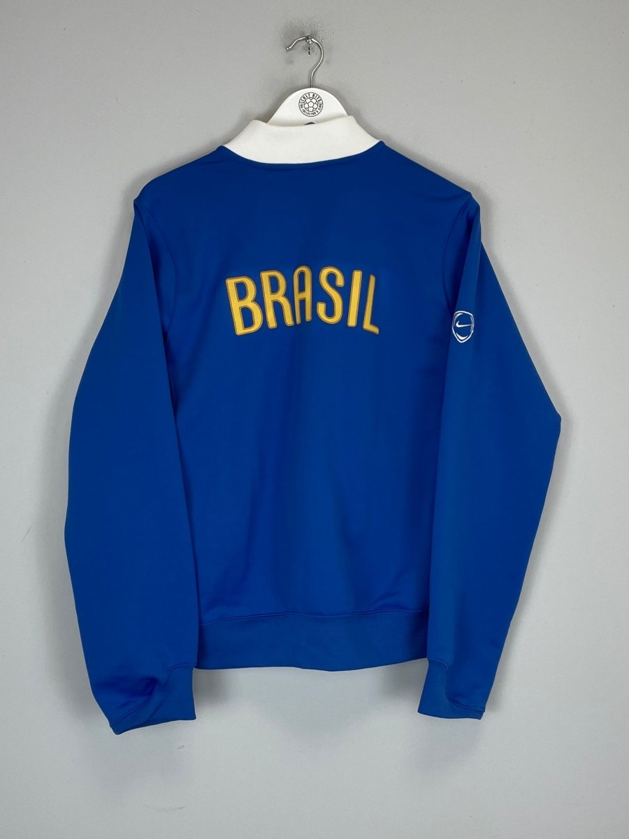 2006/07 BRAZIL TRACKSUIT TOP (M) NIKE - Cult Kits - Medium - Buy Vintage Football Shirts, Authentic Retro Football Shirts For Sale, Classic Football Shirts & Soccer Jersey