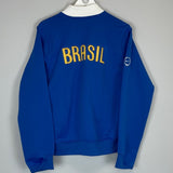 2006/07 BRAZIL TRACKSUIT TOP (M) NIKE - Cult Kits - Medium - Buy Vintage Football Shirts, Authentic Retro Football Shirts For Sale, Classic Football Shirts & Soccer Jersey