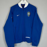 2006/07 BRAZIL TRACKSUIT TOP (M) NIKE - Cult Kits - Medium - Buy Vintage Football Shirts, Authentic Retro Football Shirts For Sale, Classic Football Shirts & Soccer Jersey
