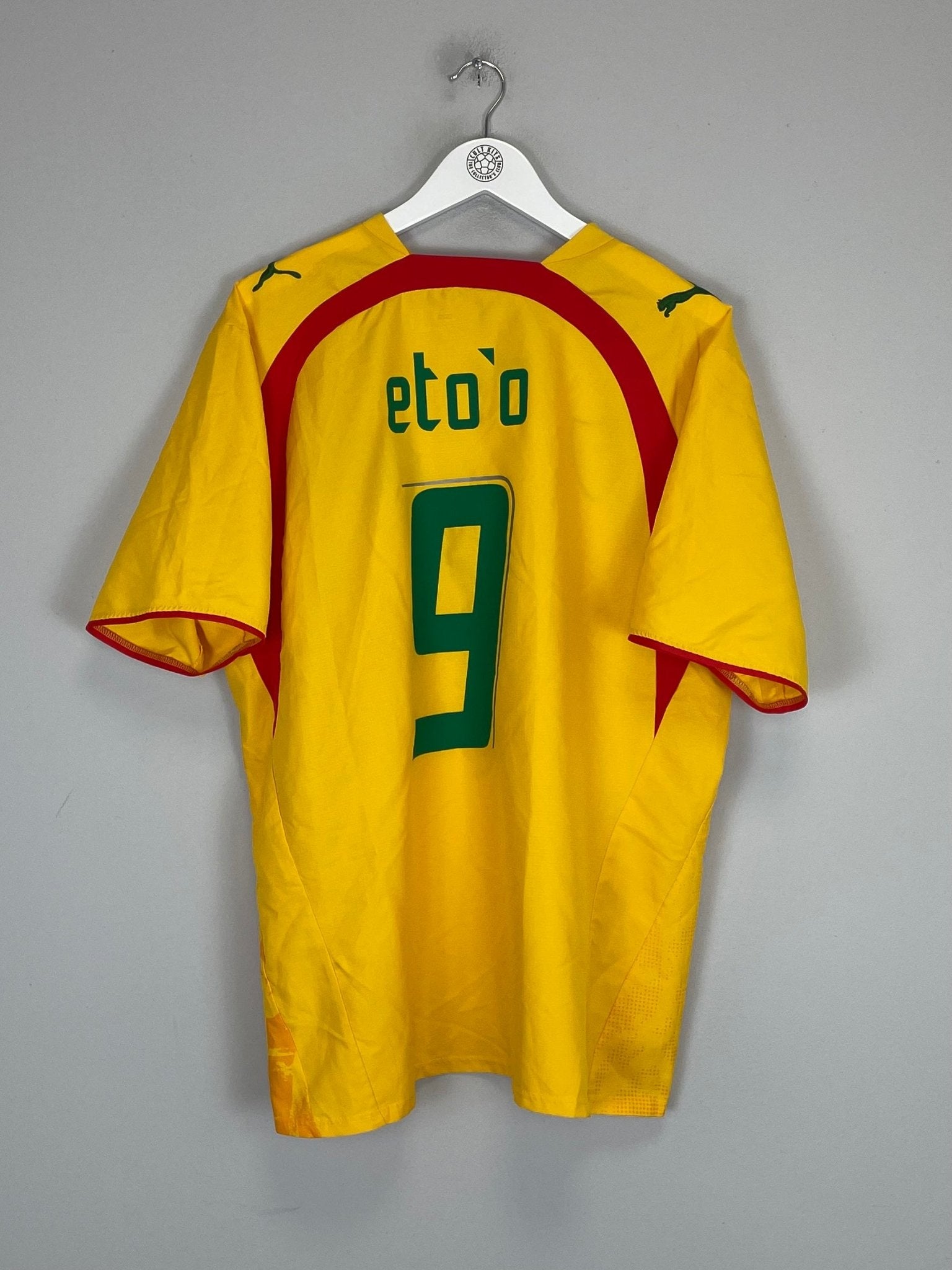 Shop 2006/07 CAMEROON ETO'O #9 AWAY SHIRT (XL) PUMA, classic football shirts, vintage football shirts & retro soccer jerseys at Cult Kits