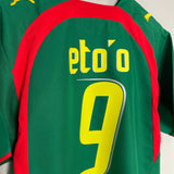 Shop 2006/07 CAMEROON ETO'O #9 HOME SHIRT (M) PUMA, classic football shirts, vintage football shirts & retro soccer jerseys at Cult Kits