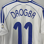 Shop 2006/07 CHELSEA DROGBA #11 AWAY SHIRT (M) ADIDAS, classic football shirts, vintage football shirts & retro soccer jerseys at Cult Kits