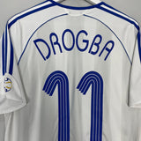 Shop 2006/07 CHELSEA DROGBA #11 AWAY SHIRT (M) ADIDAS, classic football shirts, vintage football shirts & retro soccer jerseys at Cult Kits