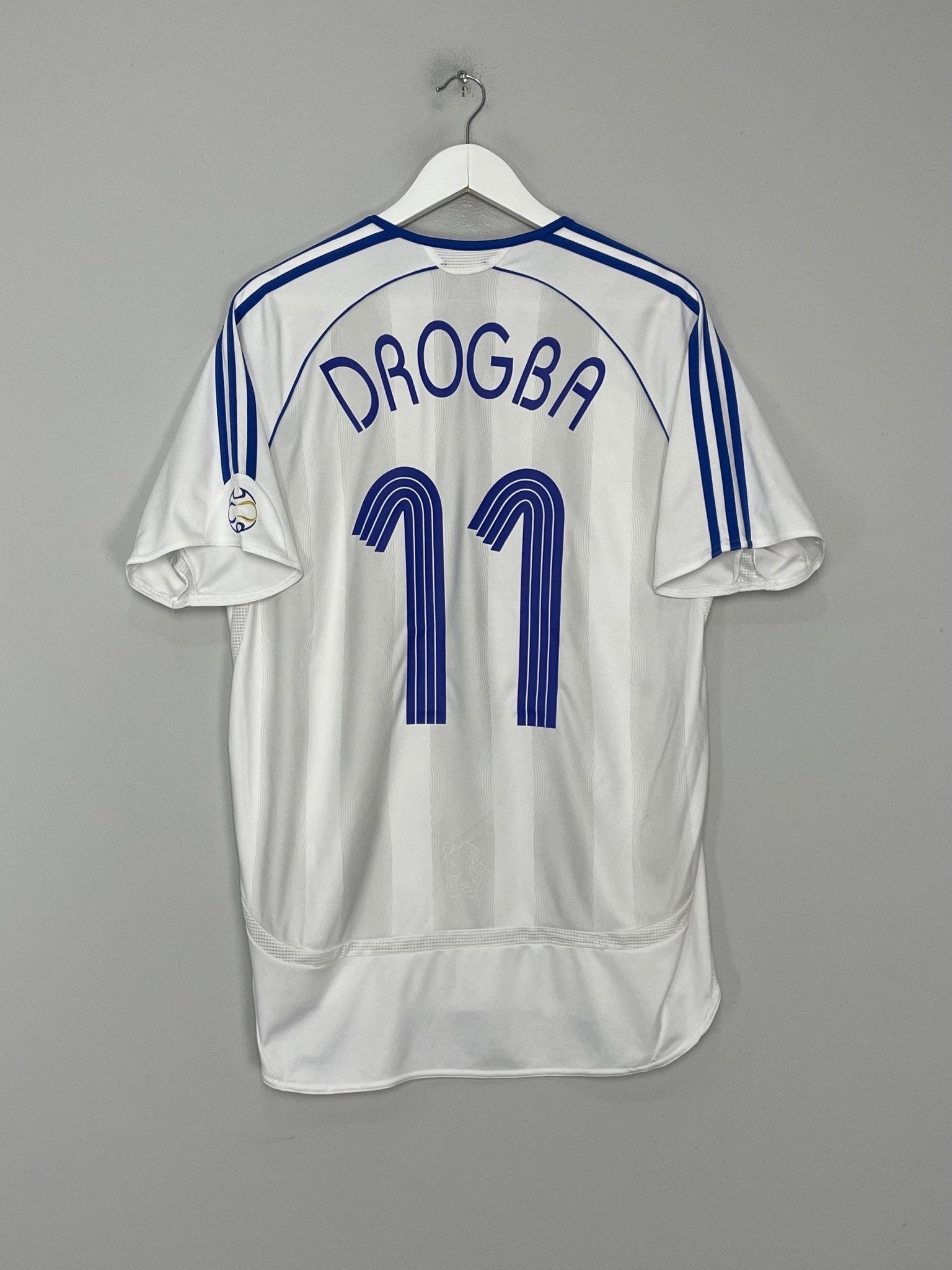 Shop 2006/07 CHELSEA DROGBA #11 AWAY SHIRT (M) ADIDAS, classic football shirts, vintage football shirts & retro soccer jerseys at Cult Kits
