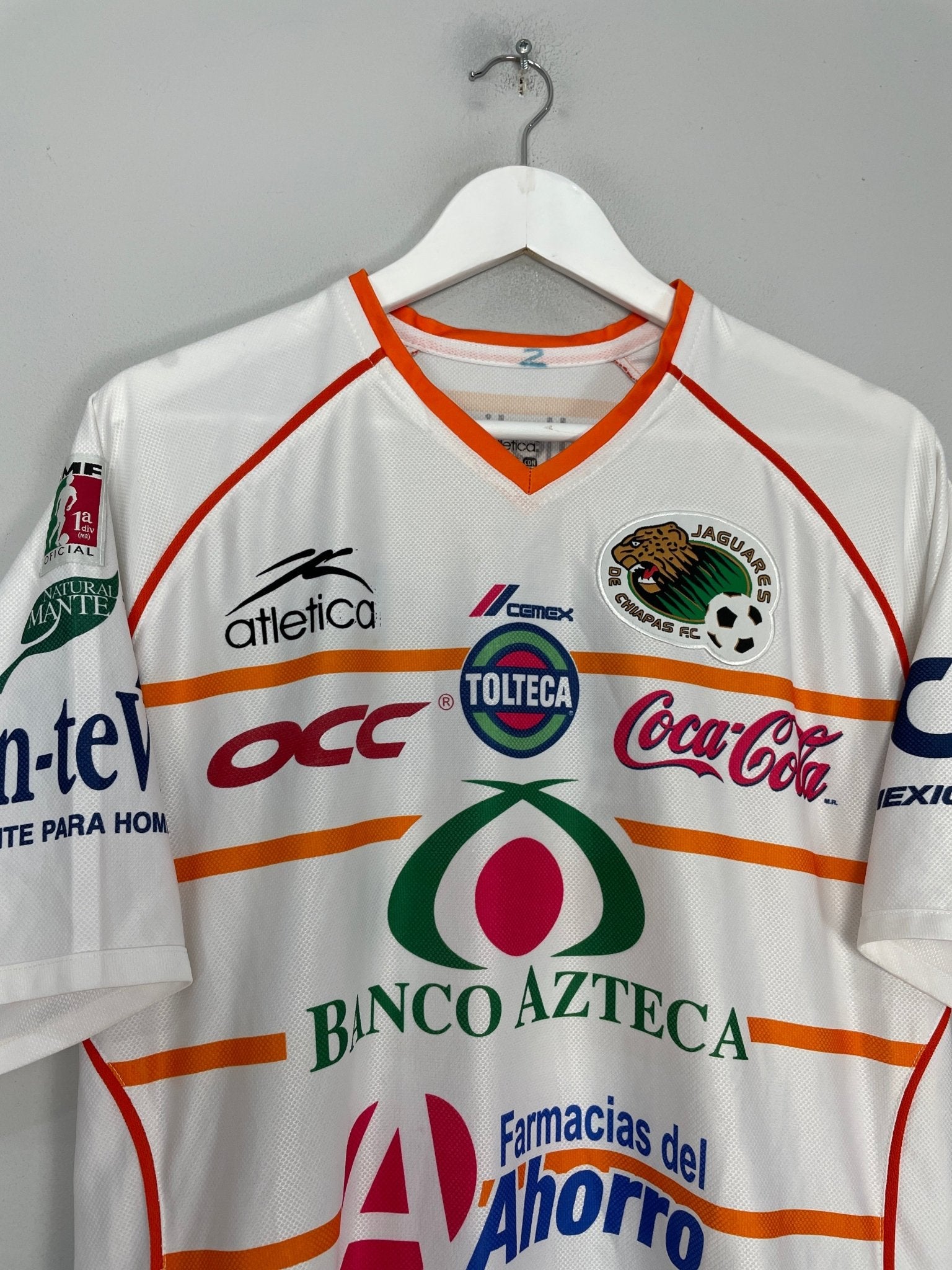 Shop 2006/07 CHIAPAS JAGUARES #2 AWAY SHIRT (L) ATLETICA, classic football shirts, vintage football shirts & retro soccer jerseys at Cult Kits