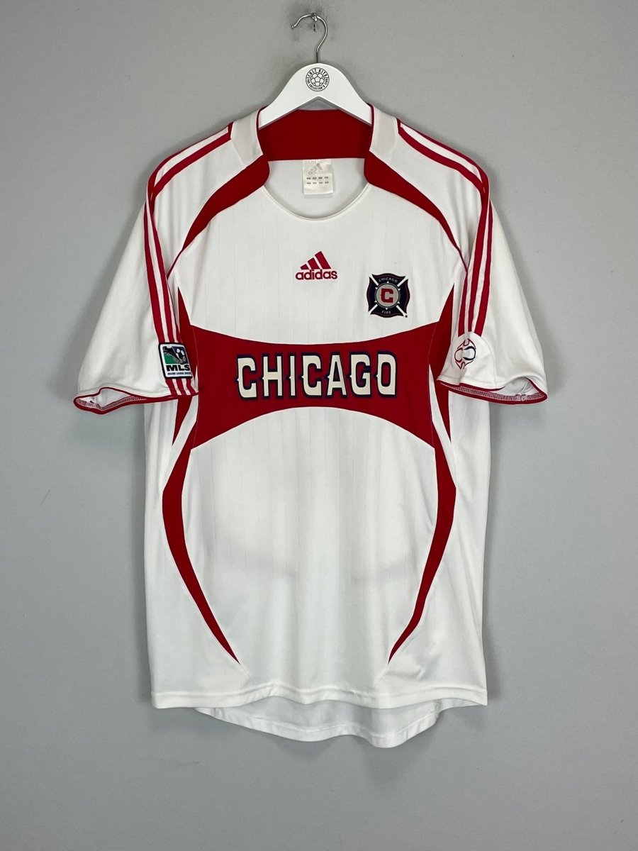 2006/07 CHICAGO FIRE BLANCO 10 AWAY SHIRT (L) ADIDAS - Cult Kits - Large - Buy Vintage Football Shirts, Authentic Retro Football Shirts For Sale, Classic Football Shirts & Soccer Jersey