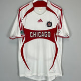 2006/07 CHICAGO FIRE BLANCO 10 AWAY SHIRT (L) ADIDAS - Cult Kits - Large - Buy Vintage Football Shirts, Authentic Retro Football Shirts For Sale, Classic Football Shirts & Soccer Jersey