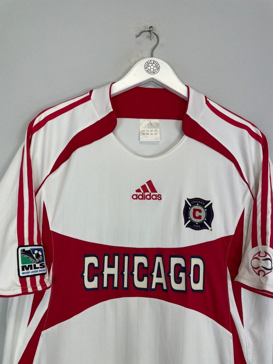 2006/07 CHICAGO FIRE BLANCO 10 AWAY SHIRT (L) ADIDAS - Cult Kits - Large - Buy Vintage Football Shirts, Authentic Retro Football Shirts For Sale, Classic Football Shirts & Soccer Jersey