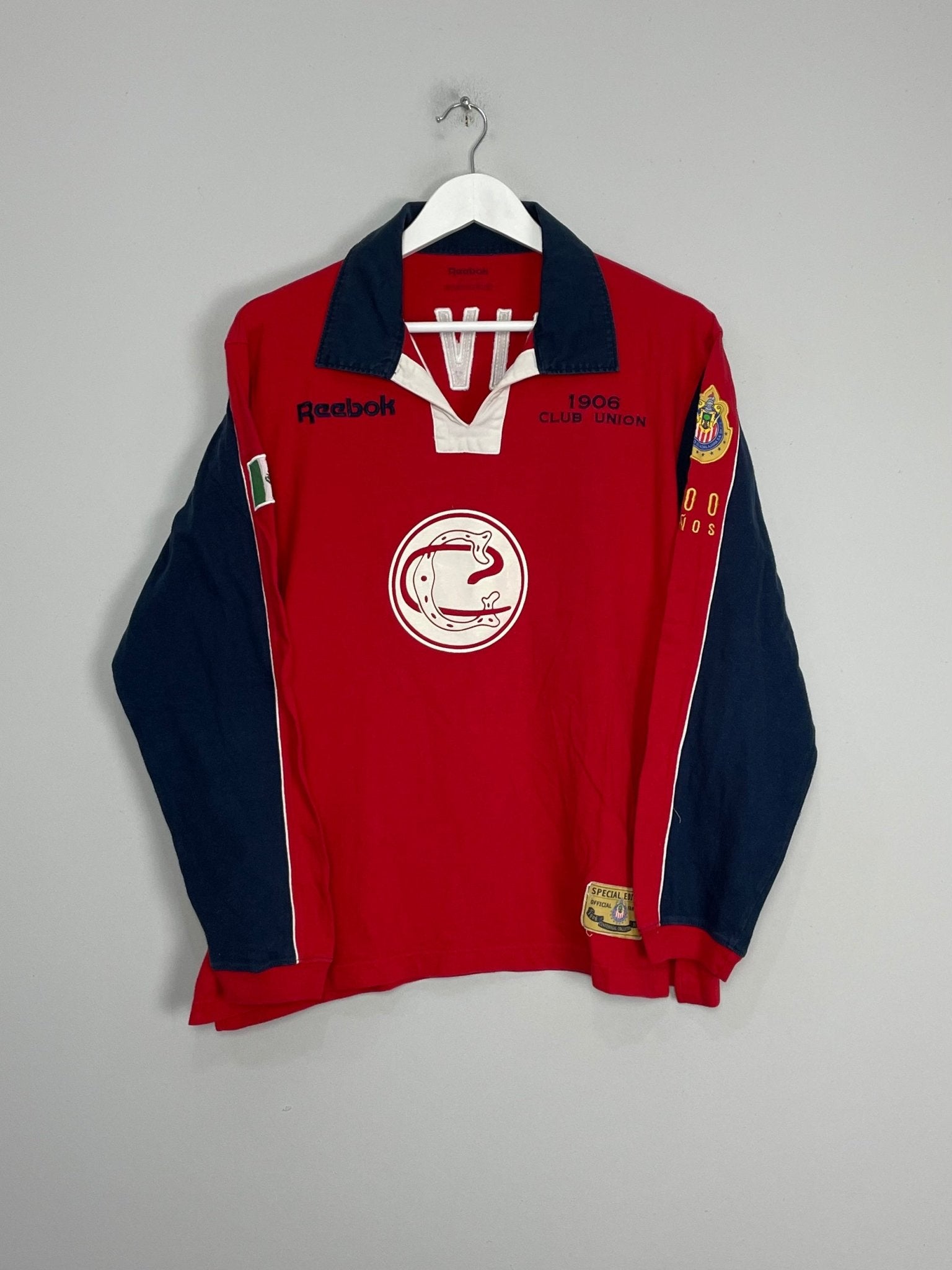 Shop 2006/07 CHIVAS GUADALAJARA *CENTENARY* L/S SHIRT (M) REEBOK, classic football shirts, vintage football shirts & retro soccer jerseys at Cult Kits