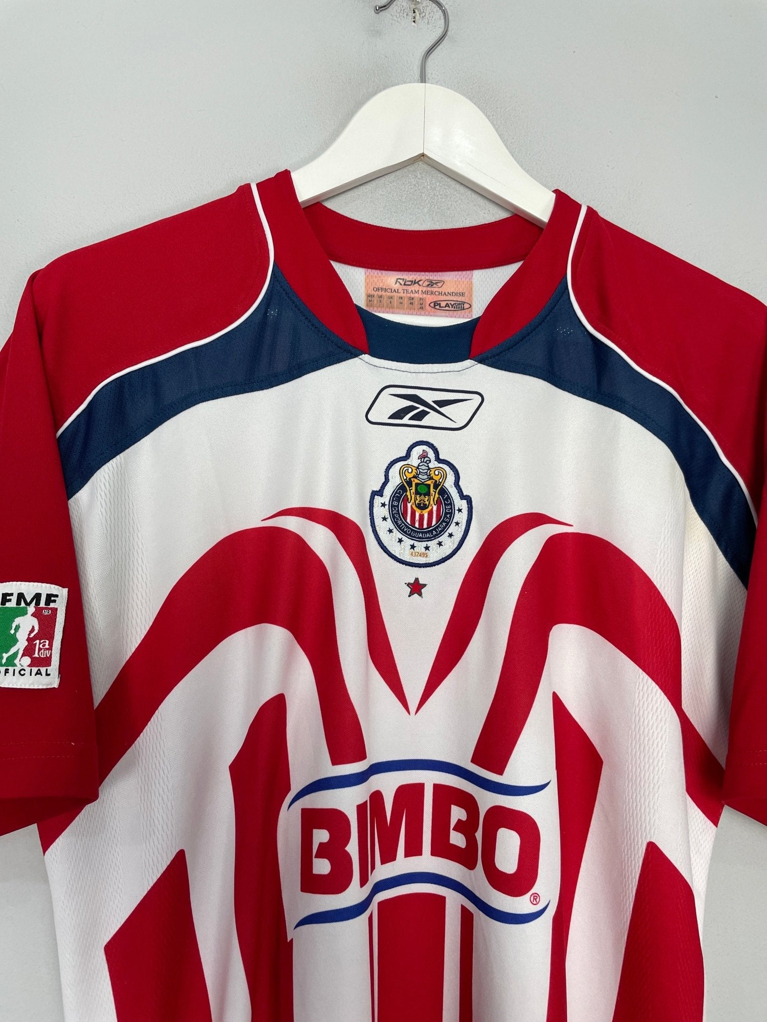 Shop 2006/07 CHIVAS GUADALAJARA J.HERNANDEZ #45 HOME SHIRT (S) REEBOK, classic football shirts, vintage football shirts & retro soccer jerseys at Cult Kits