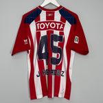 Shop 2006/07 CHIVAS GUADALAJARA J.HERNANDEZ #45 HOME SHIRT (S) REEBOK, classic football shirts, vintage football shirts & retro soccer jerseys at Cult Kits