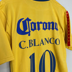 Shop 2006/07 CLUB AMERICA BLANCO #10 HOME SHIRT (L) NIKE, classic football shirts, vintage football shirts & retro soccer jerseys at Cult Kits