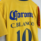 Shop 2006/07 CLUB AMERICA BLANCO #10 HOME SHIRT (L) NIKE, classic football shirts, vintage football shirts & retro soccer jerseys at Cult Kits