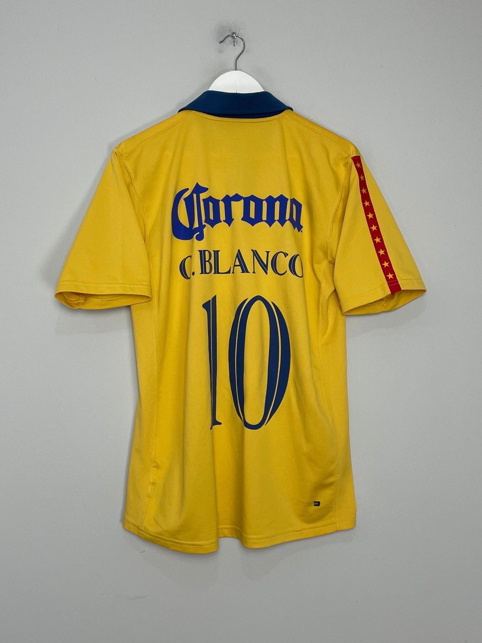 Shop 2006/07 CLUB AMERICA C.BLANCO #10 HOME SHIRT (L) NIKE, classic football shirts, vintage football shirts & retro soccer jerseys at Cult Kits