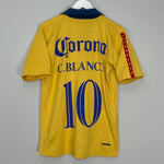Shop 2006/07 CLUB AMERICA C.BLANCO #10 HOME SHIRT (M) NIKE, classic football shirts, vintage football shirts & retro soccer jerseys at Cult Kits