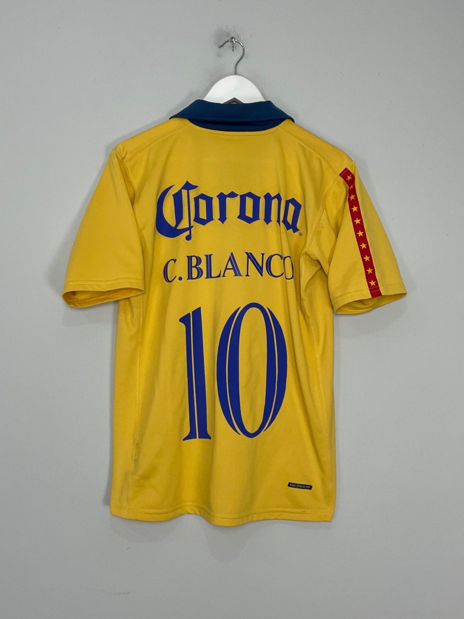 Shop 2006/07 CLUB AMERICA C.BLANCO #10 HOME SHIRT (M) NIKE, classic football shirts, vintage football shirts & retro soccer jerseys at Cult Kits