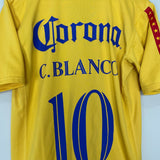 Shop 2006/07 CLUB AMERICA C.BLANCO #10 HOME SHIRT (M) NIKE, classic football shirts, vintage football shirts & retro soccer jerseys at Cult Kits