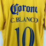 Shop 2006/07 CLUB AMERICA C.BLANCO #10 HOME SHIRT (XL) NIKE, classic football shirts, vintage football shirts & retro soccer jerseys at Cult Kits