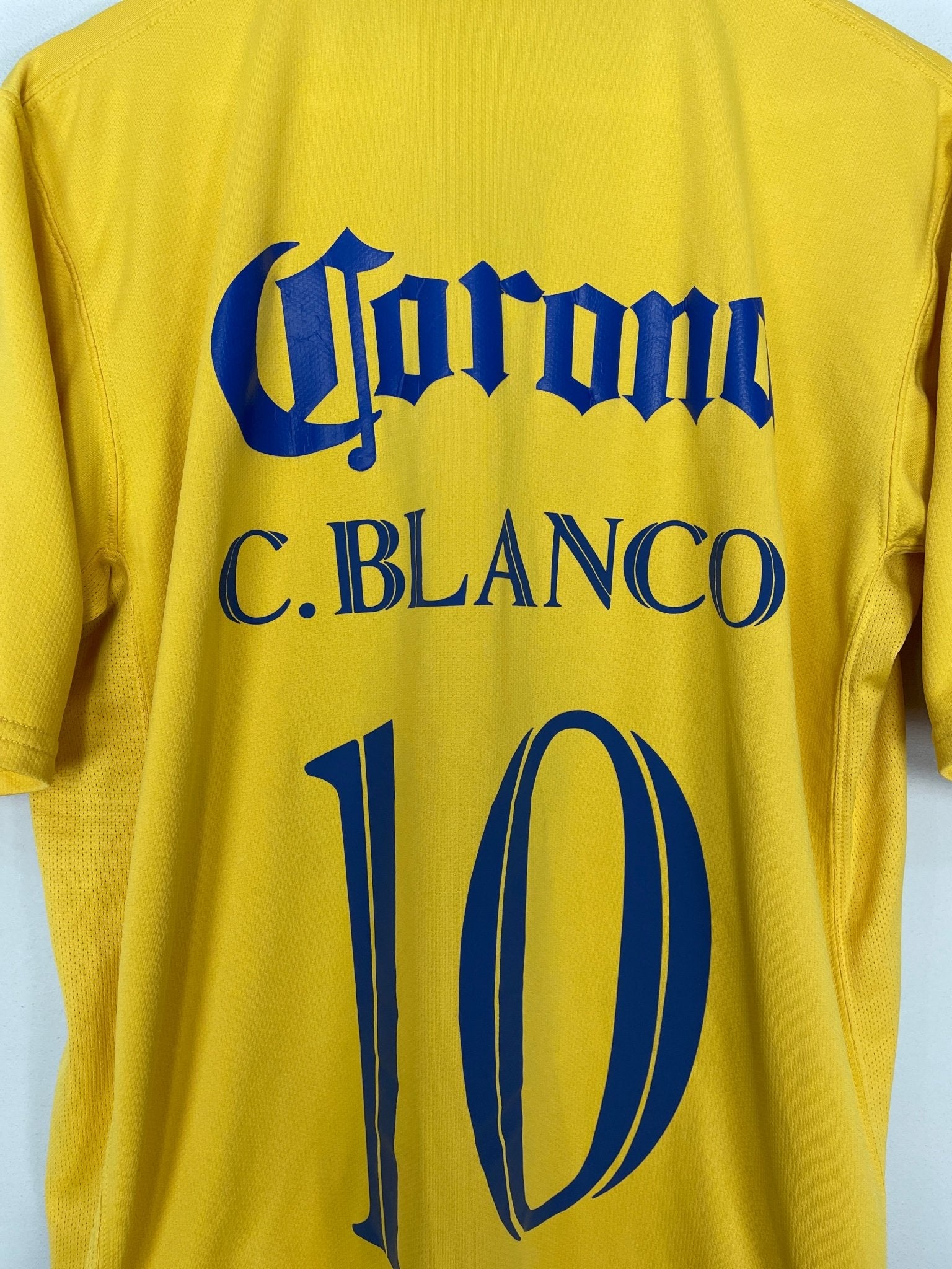 Shop 2006/07 CLUB AMERICA C.BLANCO #10 HOME SHIRT (XL) NIKE, classic football shirts, vintage football shirts & retro soccer jerseys at Cult Kits